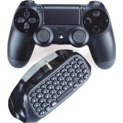 Mini Gaming Wireless Buletooth Keyboard 3.5mm Plug Game Chat Pad Message For Sony PS4 PlayStation 4 Accessory Controller