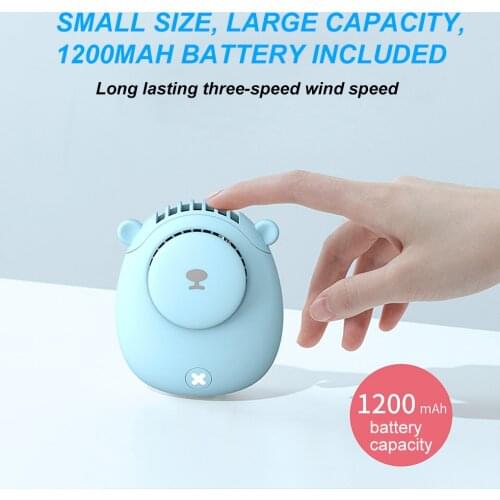 Neck Mini Fan Hanging USB Adjustable Fan Low-noise Portable Cooler for Outdoor Travel Sport 3 levels adjustable New Arrivals