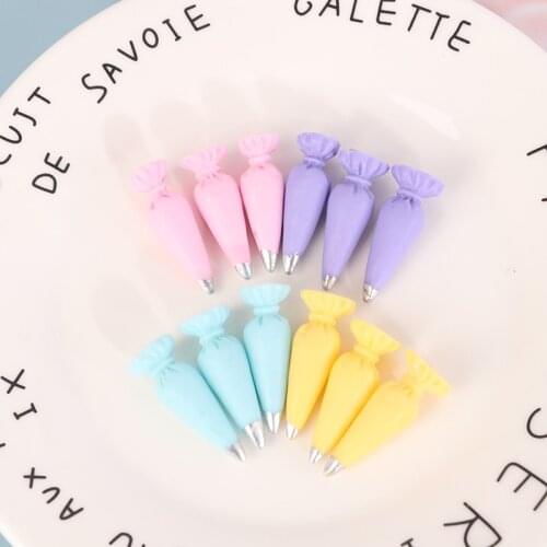 10Pcs Miniature Resin Pastry Cream Bag Design Models Toy Dollhouse Resin Accessories 30*10*10mm