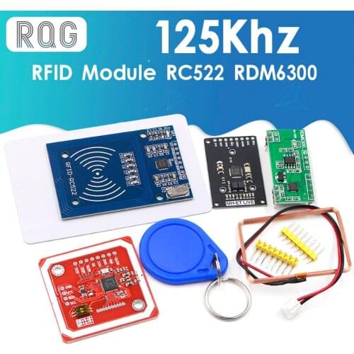 RFID module RC522 MFRC-522 RDM6300 Kits S50 13.56 Mhz 125Khz 6cm With Tags SPI Write & Read for arduino uno 2560