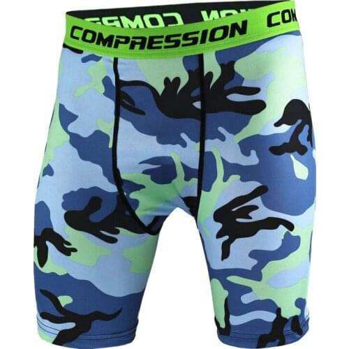 Psvteide Camouflage Shorts Compression Sports Man Mens Compression Running Jogging Shorts BodyBuilding Men Fitness Tight