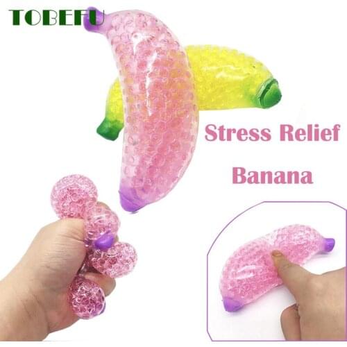 TOBEFU Stress Ball Creative Banana Vent Ball Decompression Toy Men And Women Decompression Toy Juguetes Antystresowe GXE