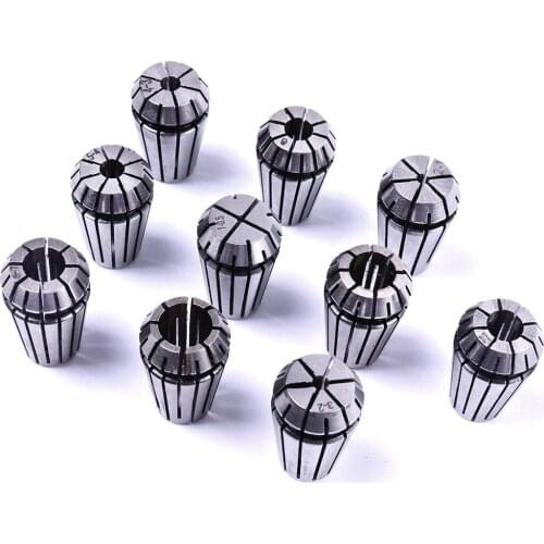 9Pcs/Lot Useful ER16 Precision Spring Collet Chuck Set CNC Milling Lathe Chuck Tool Bit Holder 1mm-9mm Diameter 16mm