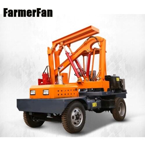 Guardrail Pile Driver Highway Wave Load Type Mountain Hydraulic Four-wheel Pile Driver Pulling and Drilling Integrated Machine