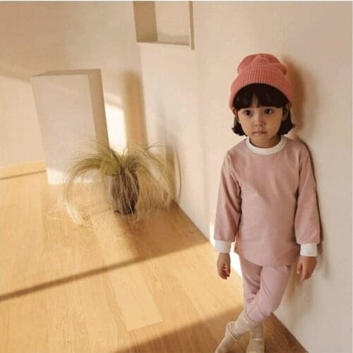 Children Pajama Set For Girls Boy 2pcs Top And Pants Outfits Kids Long Sleeve Cotton Sleepwear Autumn Baby Toddler Clothes Suits