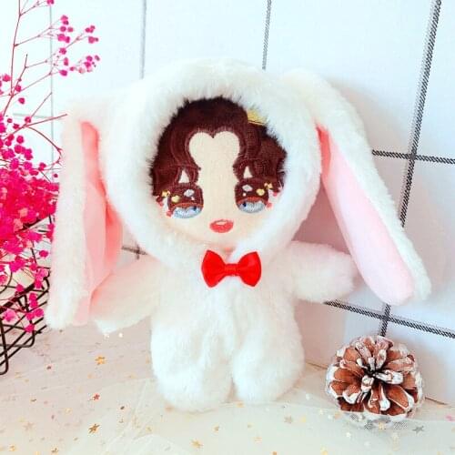 20cm Plush Dolls Clothes Outfit Accessories for Korea Kpop EXO Sean Xiao Idol Dolls Pajama Bodysuit Clothing Fans Gift