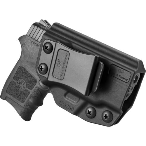 Gun&Flower IWB Polymer Holster for S&W Bodyguard 380 Plastic Handgun Holder Case