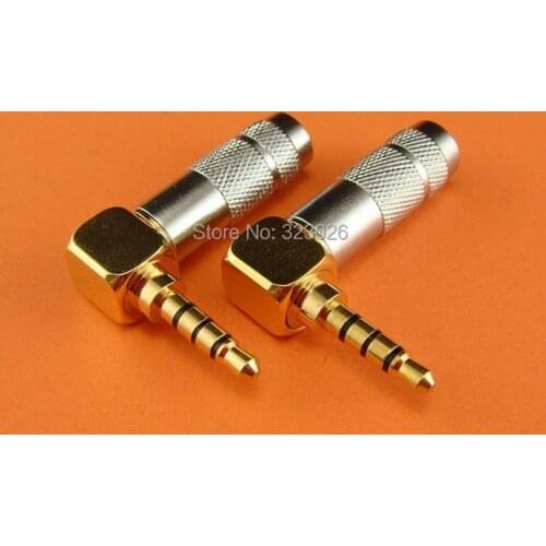 3.5mm gold-plated plug curved 6.0mm end mouth