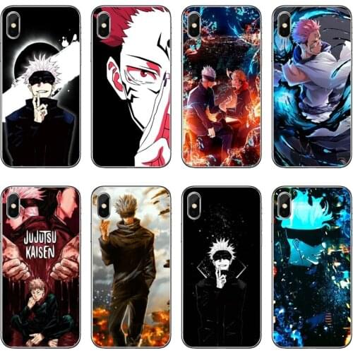 Jujutsu Kaisen Transparent Phone Case For iPhone 12 11 Pro Max Mini XS Max XR X 8 7 Plus 6 6S Plus 5 5S SE 2020