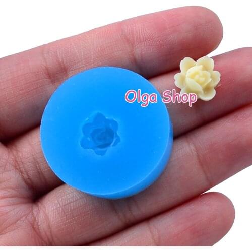 HYL120 10.6mm Flower Silicone Mold Fondant Cake Decoration Candy Resin Clay Earrings Necklace Craft Soap Candle FOOD SAFE