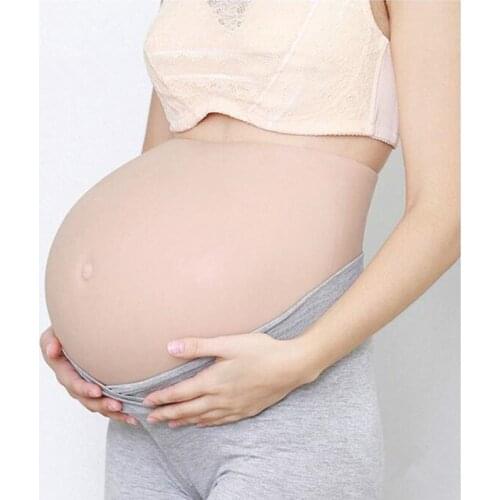 Silicone Belly Artificial Tummy Rompers Woman Pregnant Prop 1850g 5-6 Months Comfortable and Easy To Wear One Size