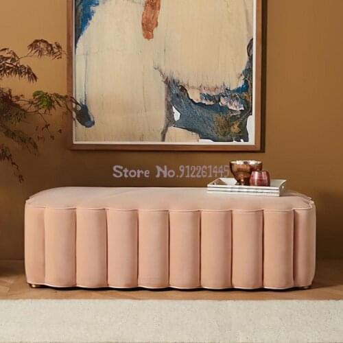 Nordic Shoe Changing Stool Modern Minimalist Bedroom Bed End Stool Net Red Clothing Shoe Store Sofa Door Shoe Stool