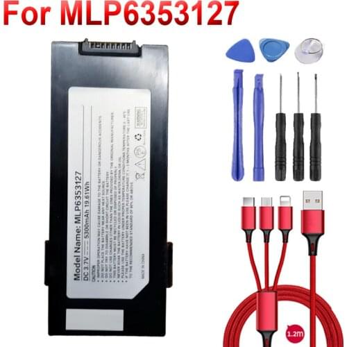 3.7V 5300mAh 19.61Ah MLP6353127 Replacement Battery For McNair tablet pad smartphone Li-ion bateria +USB cable+toolkit