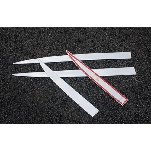 Car Styling Chrome Side Door Lining Body Molding Garnish Line Trim Cover Protector 4pcs For Hyundai Tucson 2015 2016 2017 2018