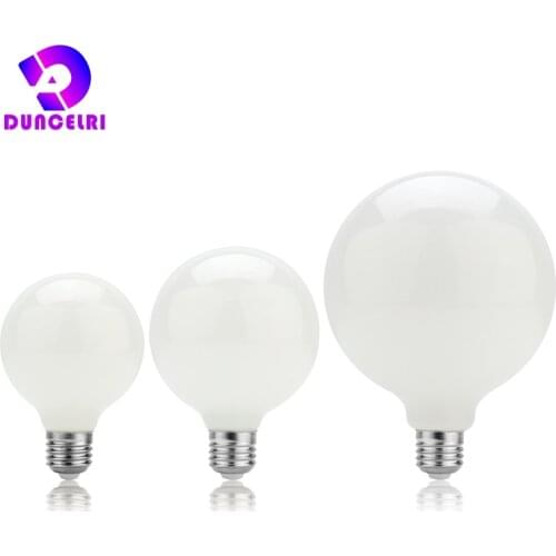 G80 G95 G125 Milky Glass Bulb E27 5W Edison ​LED Light Bulb AC 175V-265V Globe Ball Bulb Cold/Warm White Lampada LED Lamp