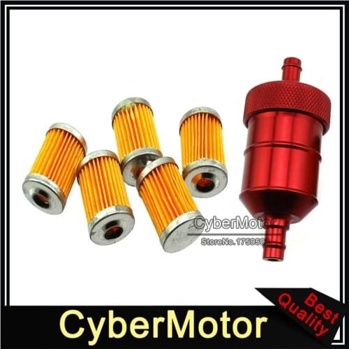 Fuel Filter With Spare Element For Honda Yamaha Dirt Pit Bike Motorcycle CRF50 KLX110 TTR125