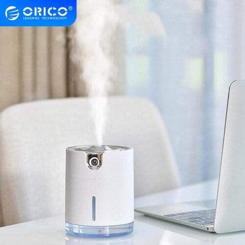 ORICO 300ML Ultrasonic Air Humidifier USB Aroma Essential Oil Diffuser for Home Office Car Soft Light USB Fogger Mist Maker