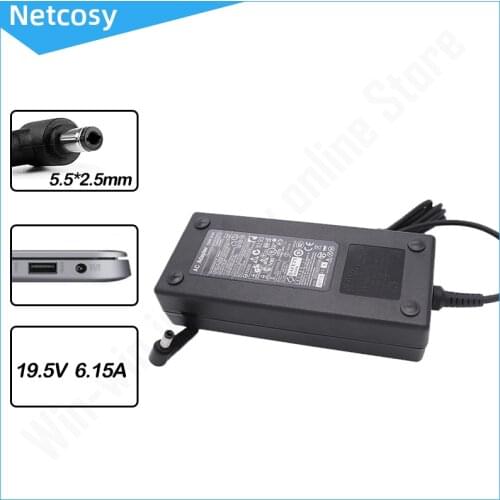 19.5V 6.15A 120W 5.5*2.5mm Laptop AC Adapter Power Charger For Lenovo IdeaPad Y400 Y410P Y500 Y510p Y460P Y470P Y480 Y560 Y570