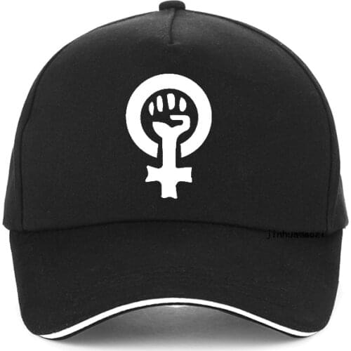 Feminist Women Fist Print Baseball cap Casual Funny Summer harajuku Feminist hats adjustable snapback hats