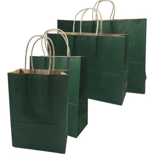 10 Pcs/lot Gift Bags With Handles Multi-function Paper Bags Multi Size Recyclable Bag Environmental Protection Cloth Shoes Bag