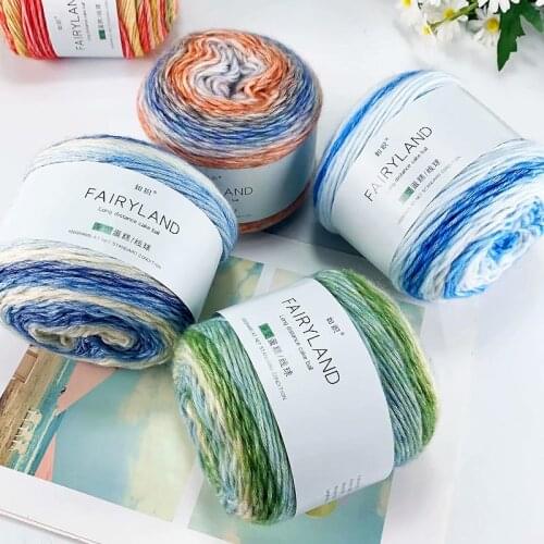 100g=1Pc Merino Yarn Worsted Lot Natural Wool Yarn for Knitting Sweater Blanket Crochet Yarn Melange
