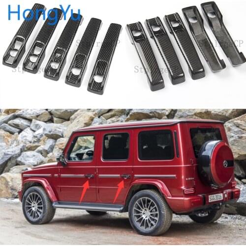 100% real carbon fiber Auto outer door handle cover for Mercedes Benz G Class W463 W464 G65 G55 G63 G500 G550 G350 2009-2019