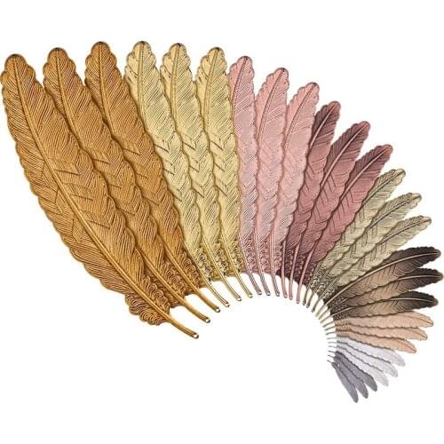 27 Pieces Of Metal Bookmarks Feather Bookmarks Feather Bookmarks for Students