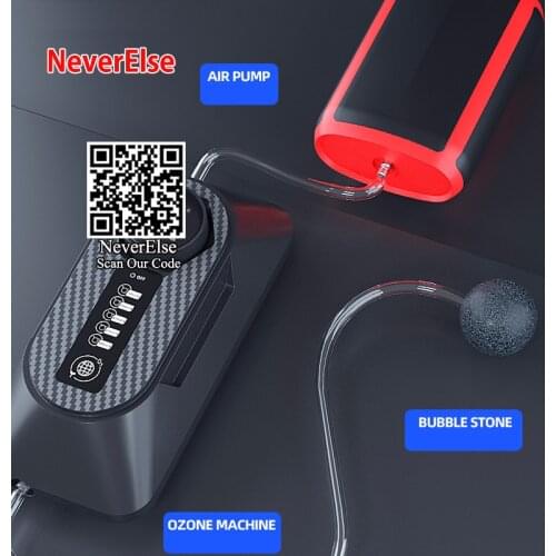 5 Time Mode Adjustable Portable Aquarium Ozone Generator 110/220V for Fish Tank Use with Air Pump NO2 Water Ozonizer Create O3