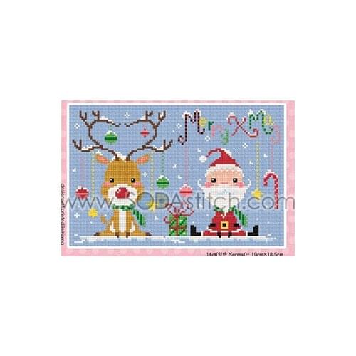 Mouse avatar Counted Cross Stitch Kit Cross stitch RS cotton with cross stitch SODA 3216