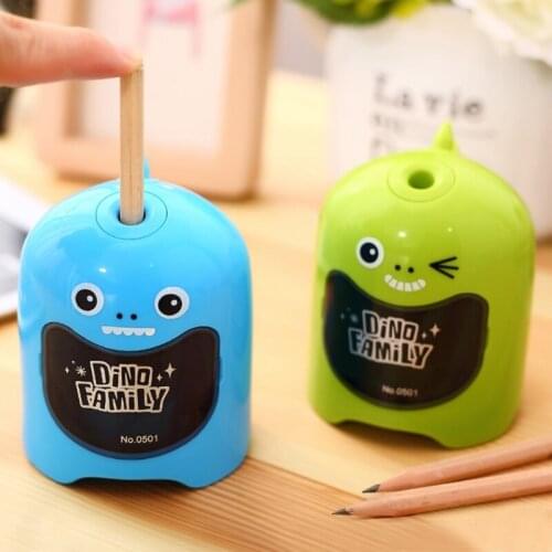 Dinosaur Cartoon Electric Pencil Sharpener Battery Operated Gift Office Supplies