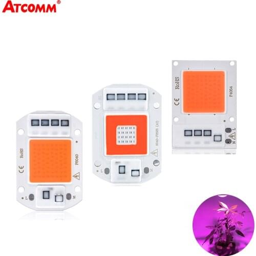 10W 20W 30W 50W COB LED Grow Lights Full Spectrum 110V 220V Diode Fitolampy Phyto Lamp For Plants Seeds Flower Growing