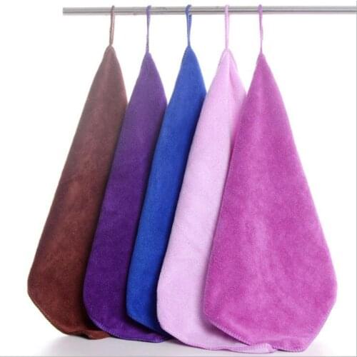 30*30 cm Microfiber Hook Small Towel Housekeeping Cleaning Glass Foor Cleaning Car towel