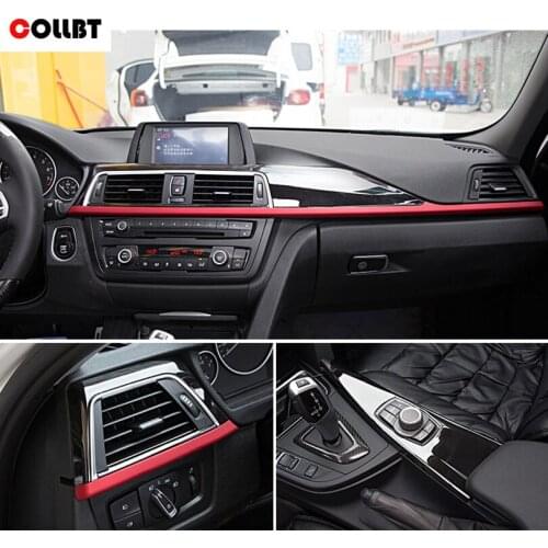 COLLBT ABS Matte Center Console Decoration Panel Cover Trim For BMW 3 4 Series F30 F34 GT 316li 320li 2013-2017 Car Accessories