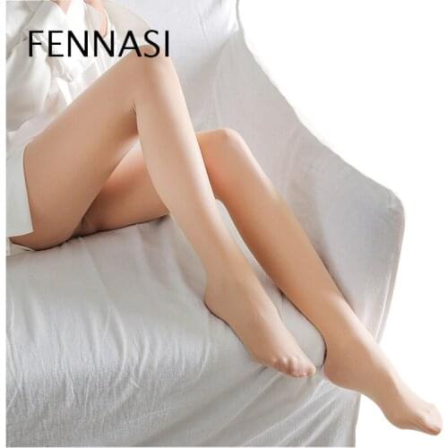 FENNASI Fashion Sexy Tights Bare Legs Lady Tights Sticky Random Cut Feet Comfortable Soft Tights Fantasy Woman
