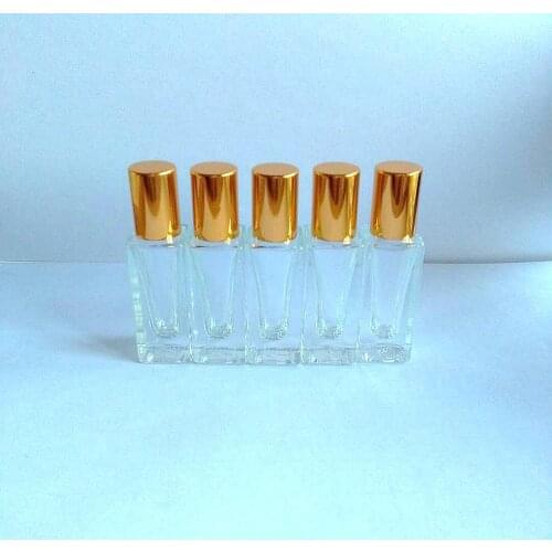 MUB - 1pc 3ml 7ml Mini Steel Ball Bottle Empty Refillable Roll On Bottle For Essential Oil Glass Perfume Bottle High Quality