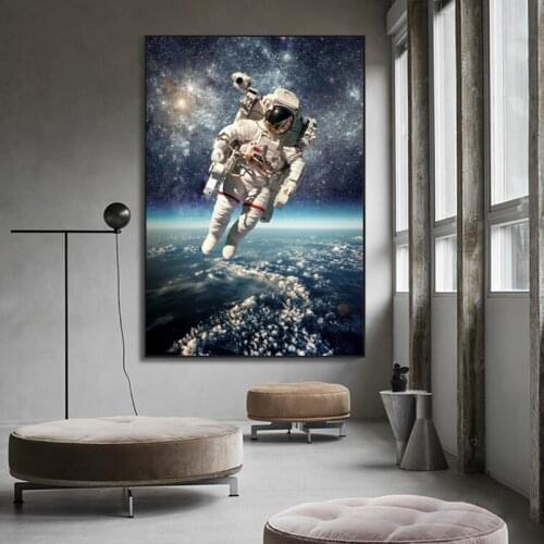 Wall Art Pictures for Living Room Cosmonauts Astronaut Posters HD Canvas Painting Modern Decorative Home Decor Portrait Prints