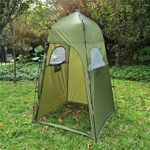 Ultralight Tents Outdoor Portable Camp Shower Tents Camping Shelter Bathroom Waterproof Tent Single Moving Folding X145A