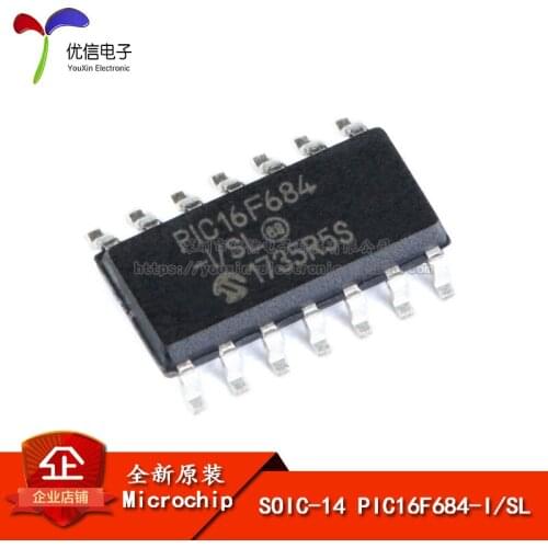 Genuine original patch PIC16F684-I / SL SOIC-14 microcontroller / 8 chips