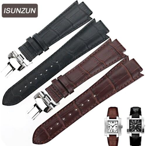 ISUNZUN Watch Band For Tissot 1853 T60 Genuine Leather Watch Strap For Men And Women 14MM Watch Band Fashion Watchbands