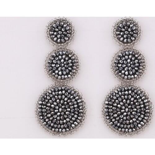 Sehuoran Aretes Bohemian Beaded Earrings For Women All Handmade Wedding Bridal Gift Jewelry Fringed Tassel Drop Earrings Party