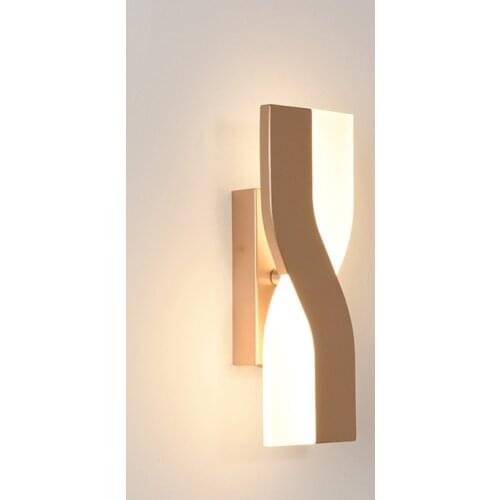 Modern Minimalist bedside Wall Lamps Living Room Bedroom Nordic rotatable led wall Sconce background Aisle Lighting decoration