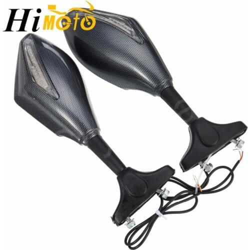 Motorcycle LED Turn Signal Rear View Side Mirror For Honda CBR 125R 150R 250R 11-, CBR600 F4/F4I 99-06, CBR900RR CBR 929RR 954RR