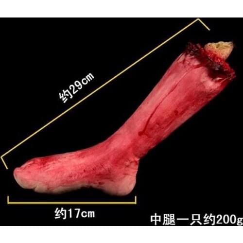 Horror Halloween Props Bloody leg Haunted House/Party Decoration Cut Off Bloody Fake Latex Lifesize leg Halloween decoration 5Z