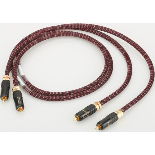 High Quality RCA Audio Cables With WBT Plug HiFi Interconnect RCA Audio Cable