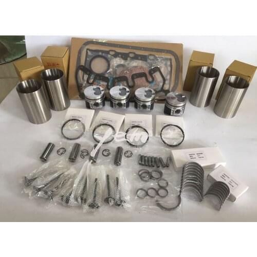 For ISUZU engine parts 4LE1 Repair kit piston + piston ring +liner + gasket set + bearings