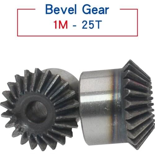 1M25teeth bevel gear outer diameter 26 mm total height 22 mm process hole low carbon steel material gear