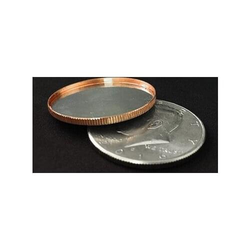 1pc Magnetic Expanded Shell (Half Dollar) Magic Tricks Appear Vanish Magia Magician Accessory Close Up Illusions Props Gimmick