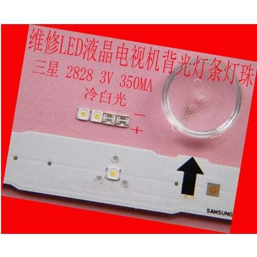 150piece/lot FOR Repair Samsung 32 55-inch LCD TV LED backlight SMD LEDs 2828 3V Cold white light Light-emitting diode