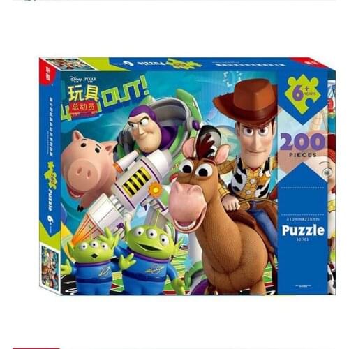 200pcs Disney Toy Story Puzzle Toy Learning Education Interesting Paper Toys for Children Gift