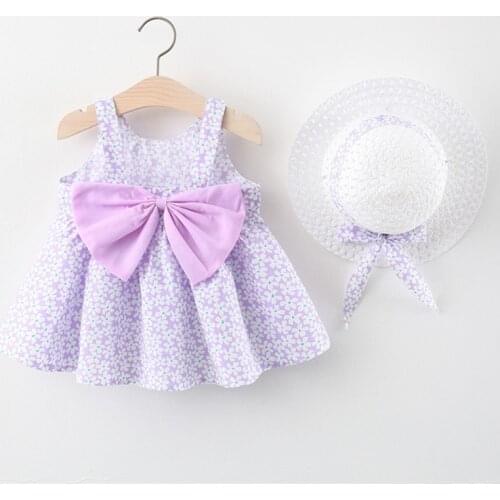 2021 Fashion Summer Dress Sleeveless Girls Dress Spring Girls Birthday Party Princess Dress For Girls Children Vestidos 1-4Y
